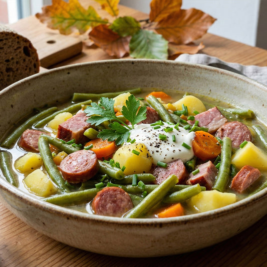 Grüne Bohneneintopf